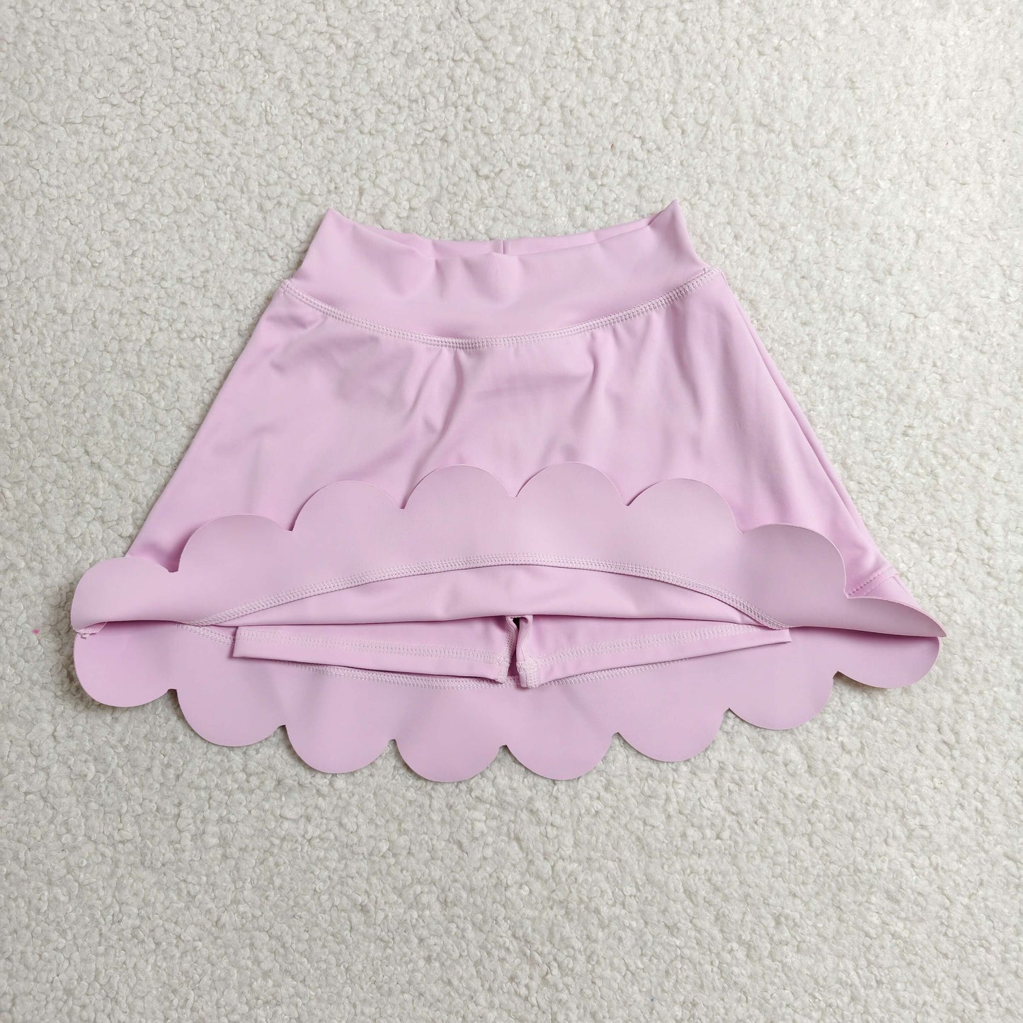 GLK0268  scallop blue girl kids shorts skirt 202607 RTS