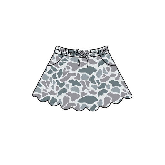 GLK0299 scallop camo girl kids shorts skirt 202605 preorder