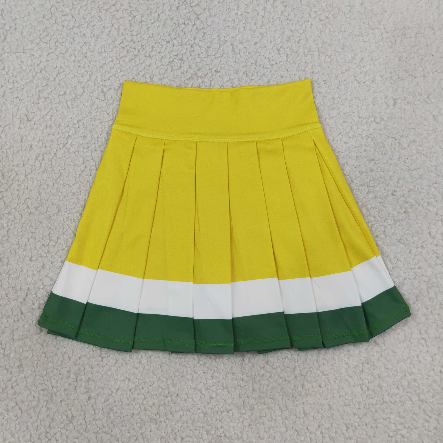 GLK0319 yoga yellow green LUS girl Skort yoga  202608 RTS