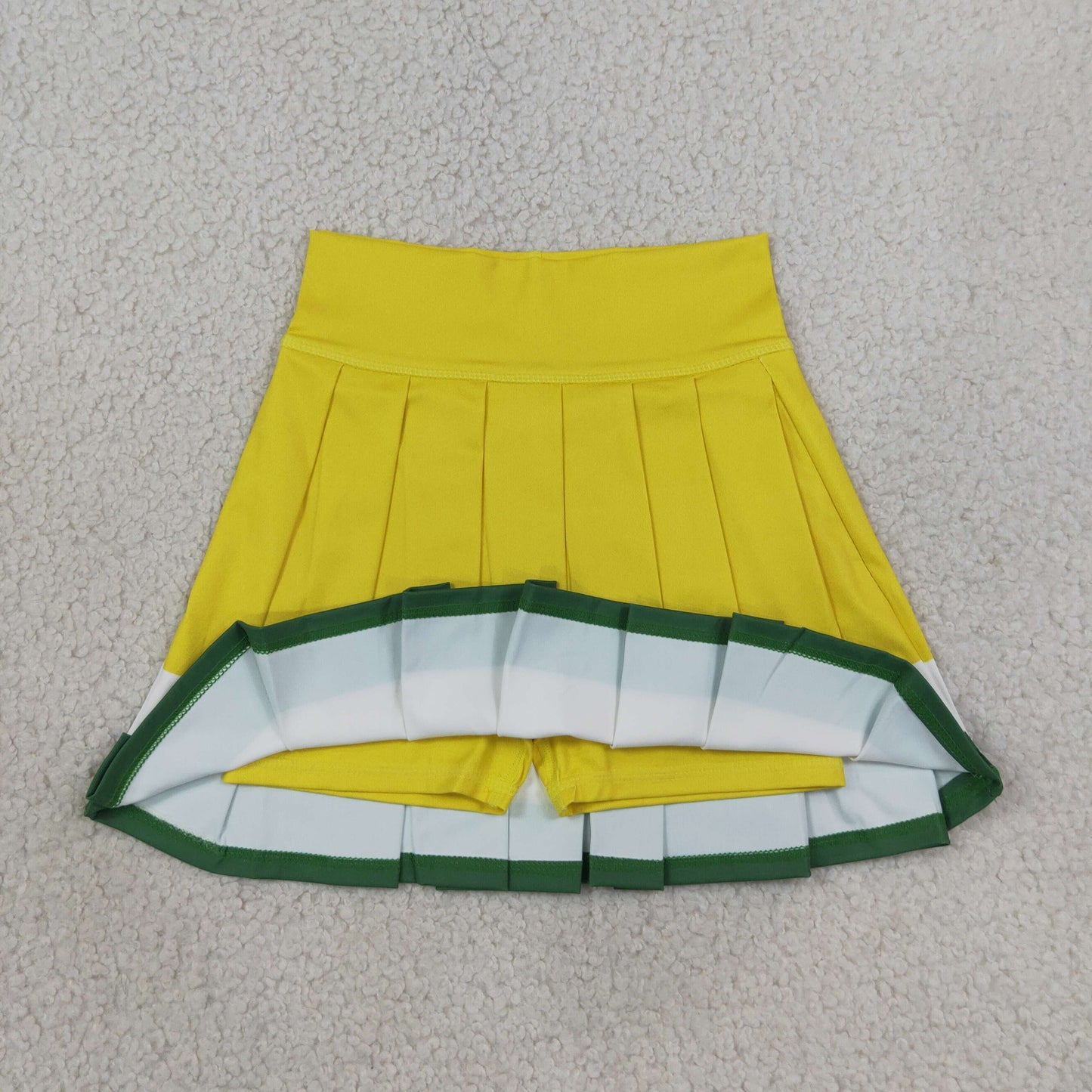 GLK0319 yoga yellow green LUS girl Skort yoga  202608 RTS