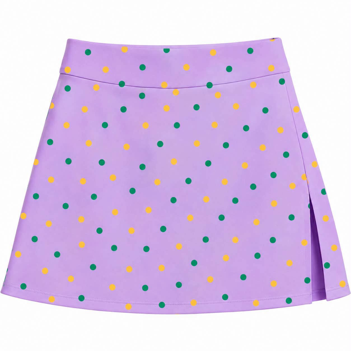 Preorder (moq 5) GLK0354 Baby Girl Clothes Purple Polka Dot Print Yoga Skort