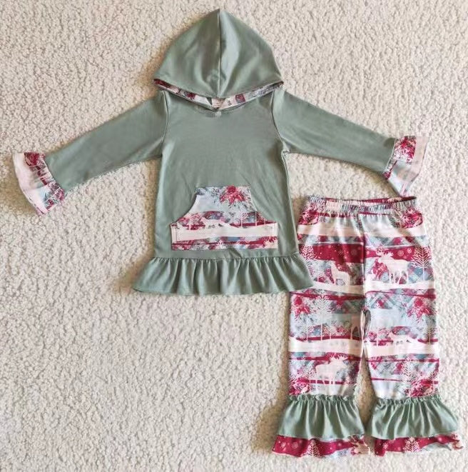 promotion BLP0102 long sleeve Christmas deer hoodie boy outfit  RTS 20230524