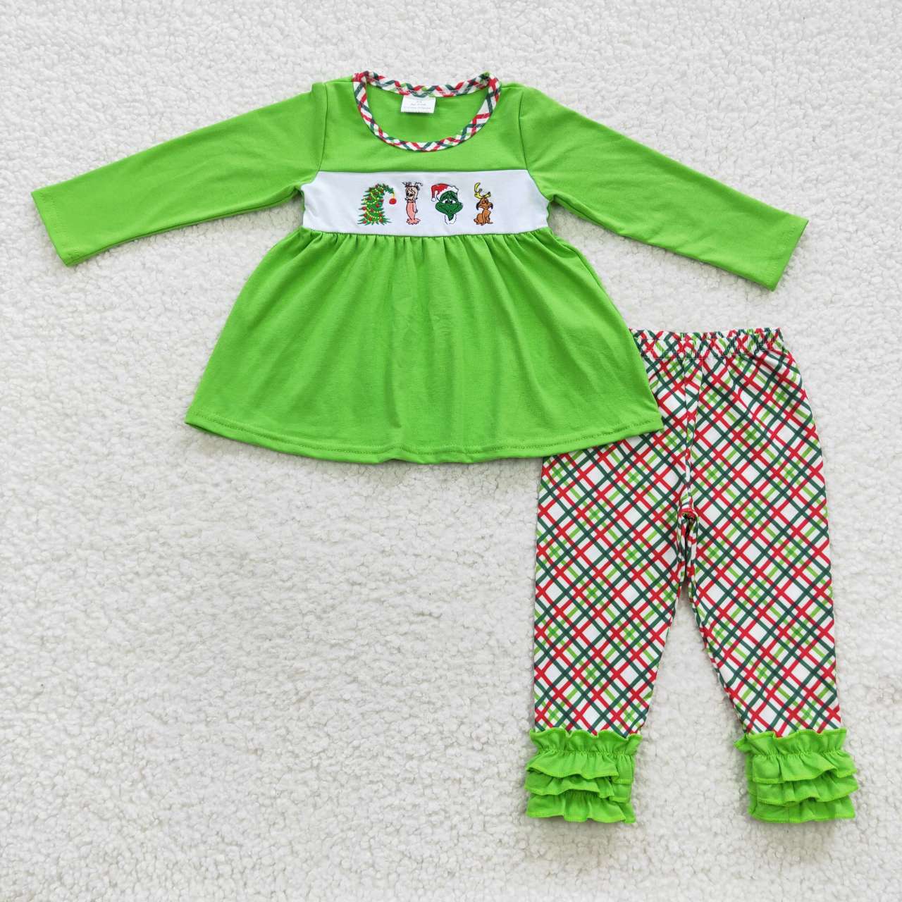 GLP0441 long sleeve cartoon grin christmas girl outfit 20230711 RTS