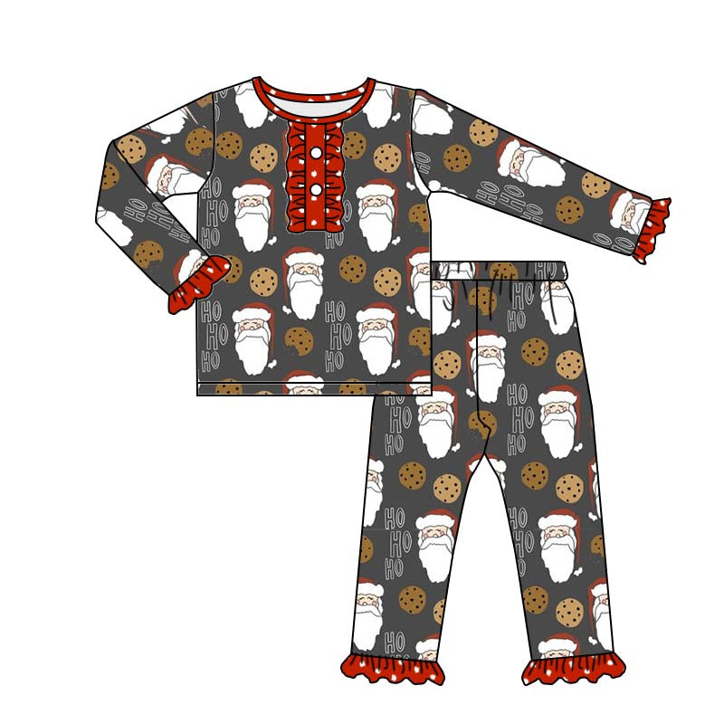 GLP0450 Christmas Santa long sleeve girl pajamas 20230516 preorder