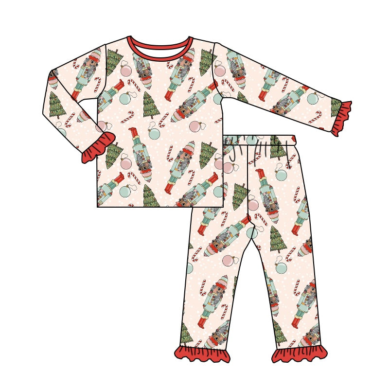 BLP0189 preorder Christmas cartoon long sleeve kids boy pajamas outfit 20230523