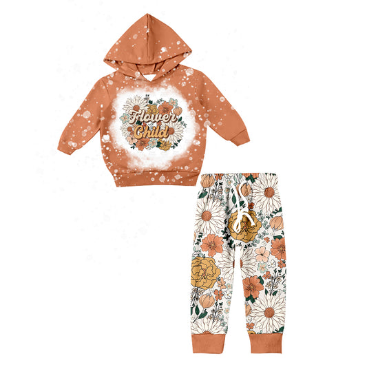 GLP0535 hoodie flower western long sleeve children boys girl outfit preorder 20230608