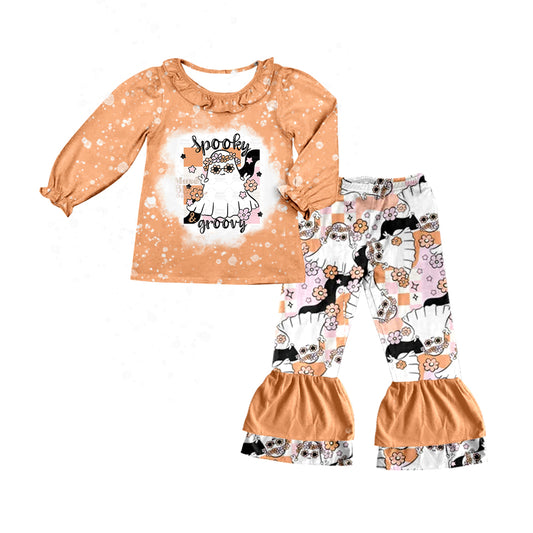 GLP0553 season halloween boo long sleeve pants girl outfit 20230610