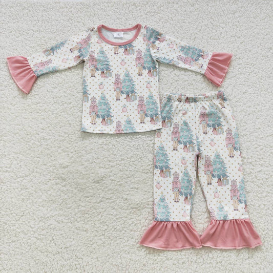 GLP0571 RTS Christmas tree long sleeve boy girl pajamas outfit 20230723