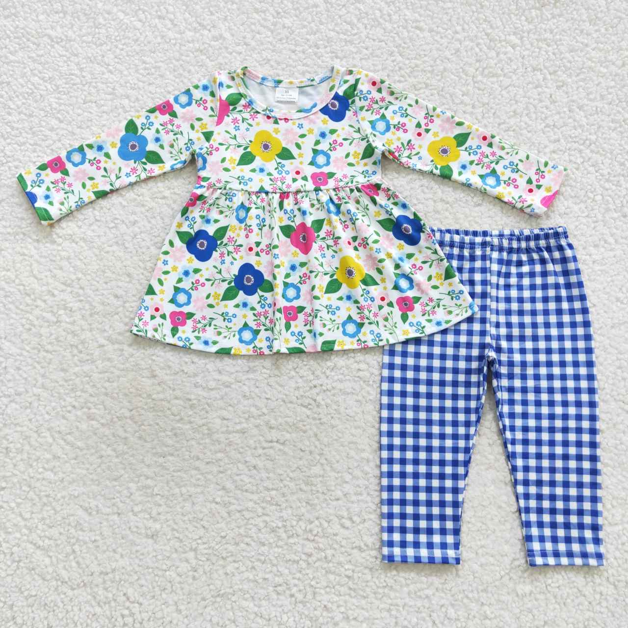 GLP0580 western flower long sleeve girl outfit 20230917 RTS