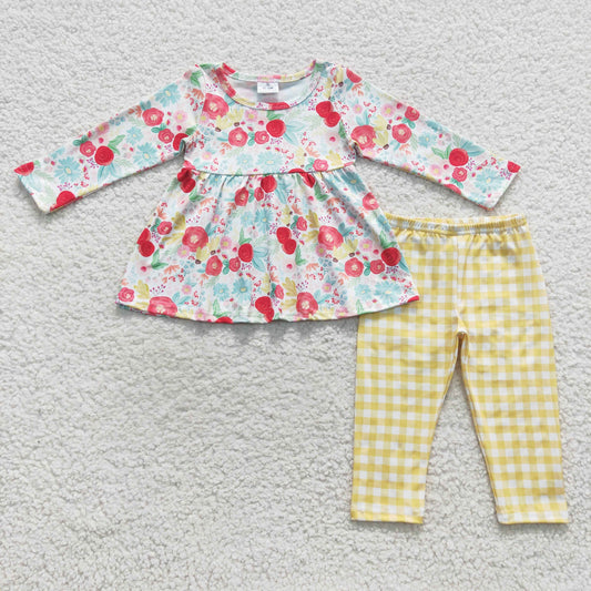 GLP0581 flower preorder long sleeve pink flower girl outfit  20230729