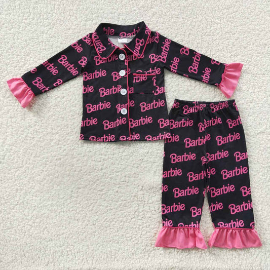 GLP0654 western barbie long sleeve children girl outfit pajamas RTS 20230817