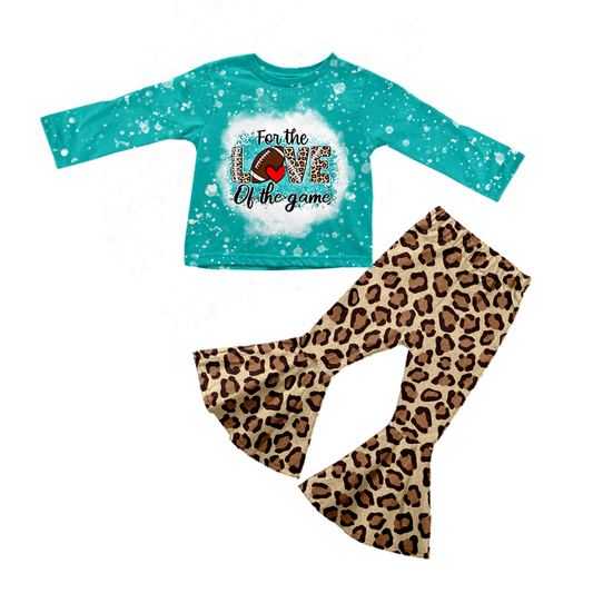 GLP0681 western football game long sleeve love leopard girl outfit 20230726 preorder