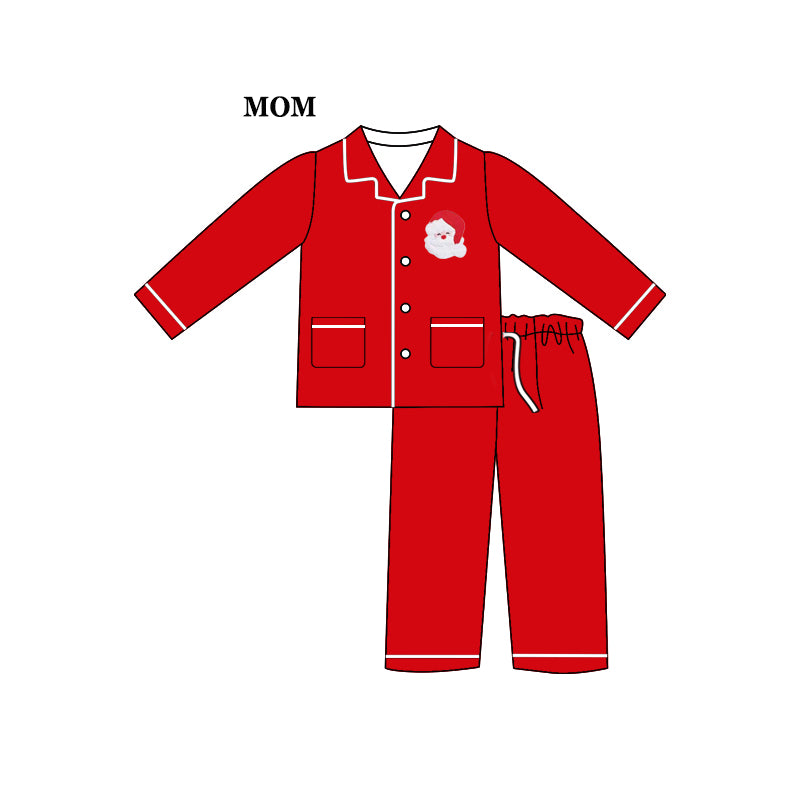 GLP0700 adult long sleeve Christmas Santa Dad & mommy adult boy pajamas outfit 20231023  RTS