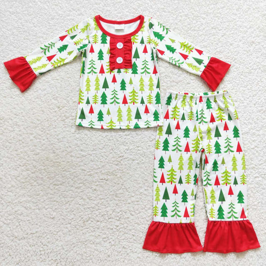 GLP0725 Christmas tree long sleeve girl outfit 20230911 RTS