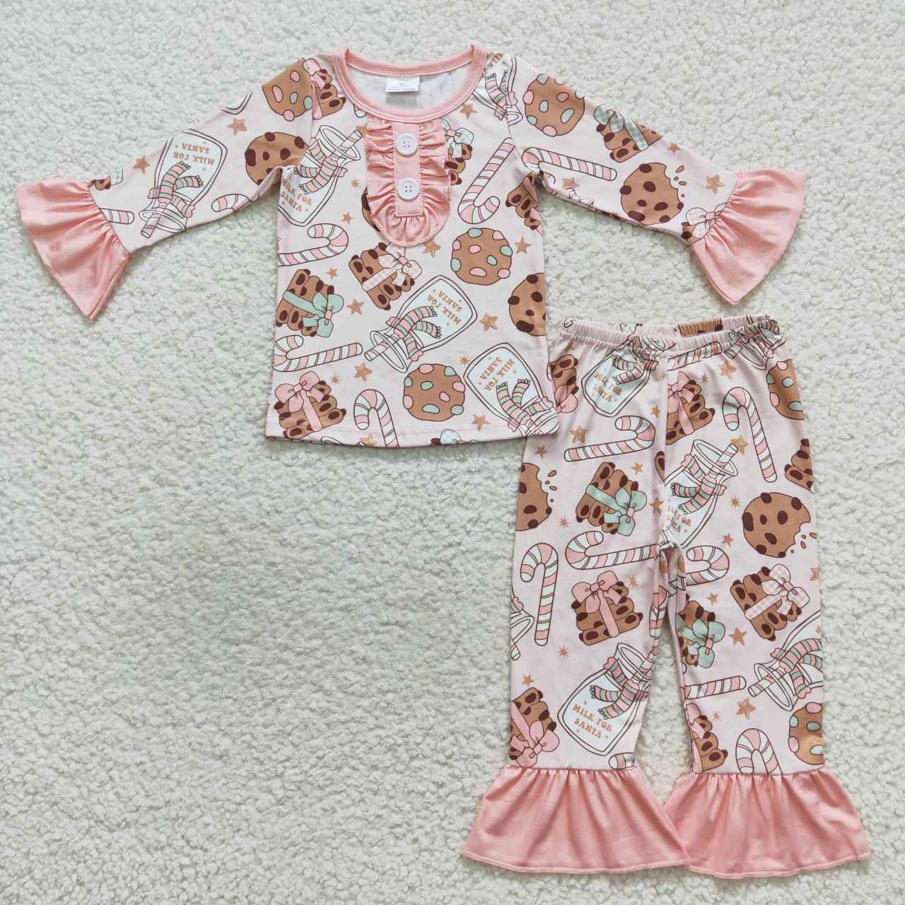 GLP0727 milk cookie long sleeve girl pajamas outfit RTS 20230816