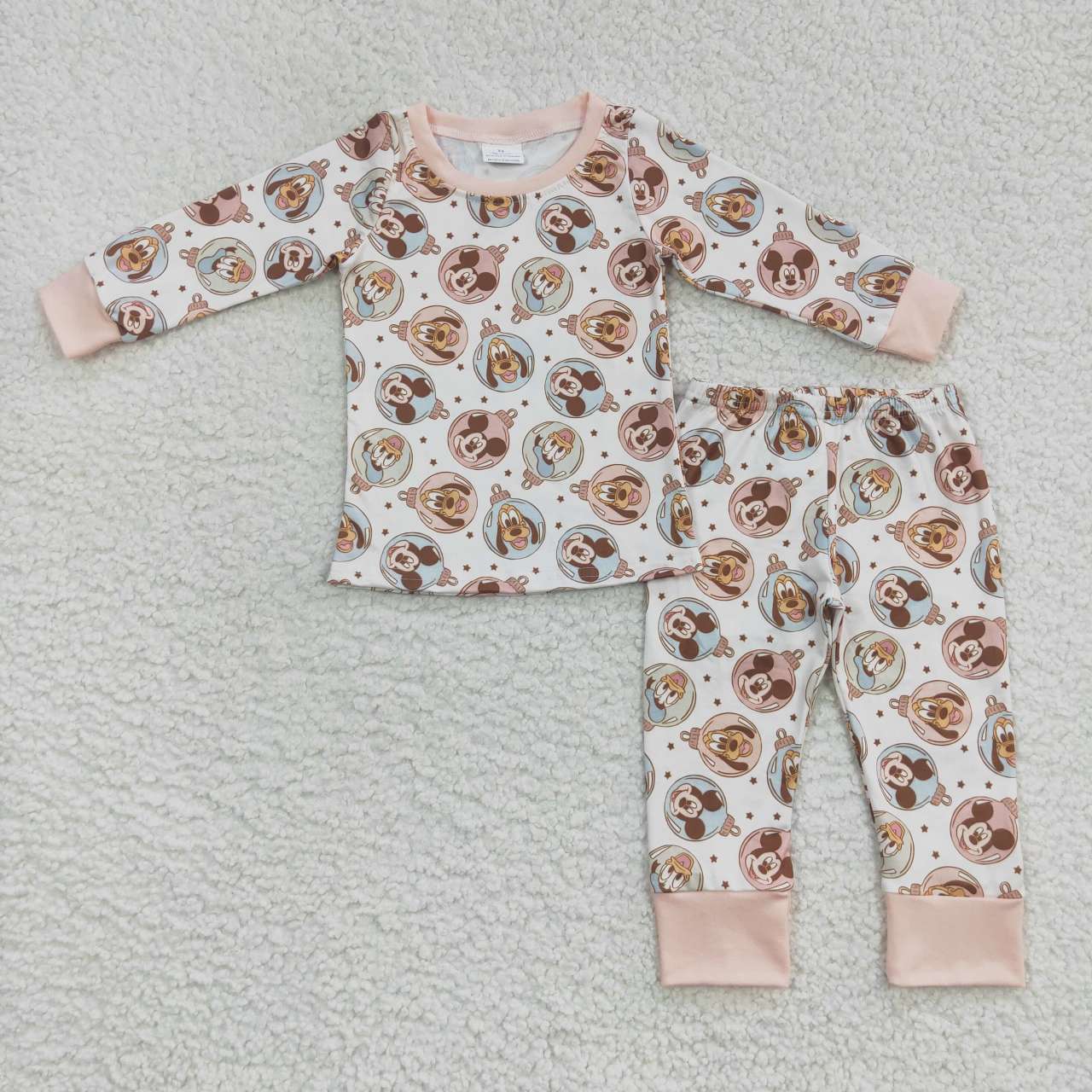 GLP0739 christmas dog mouse cartoon long sleeve girl boy pajamas outfit 20230926 RTS