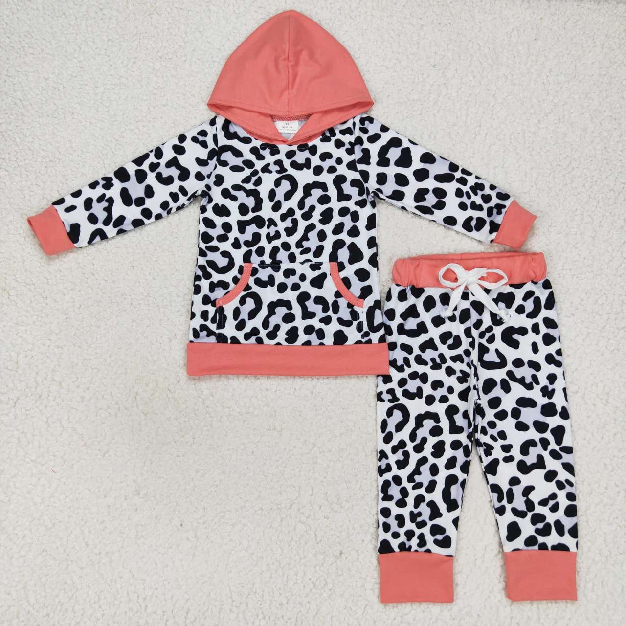 GLP0795 leopard hoodie outfit long sleeve hoodie long sleeve girl outfit RTS