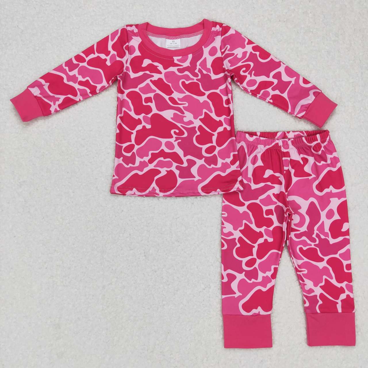 GLP0776 RTS tractor long sleeve kids girl pink pajamas outfit 202231012