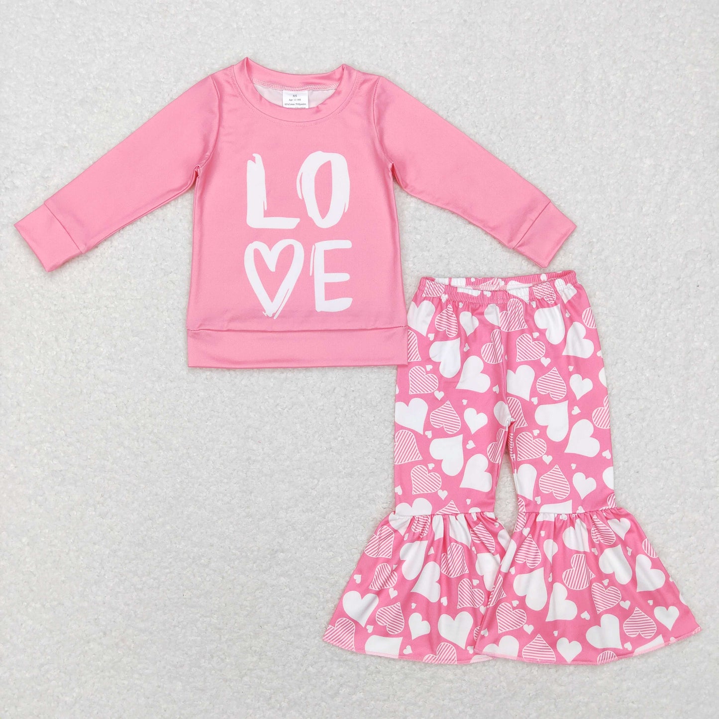 GLP0867 RTS  Valentines love long sleeve girl outfit 20231130 RTS