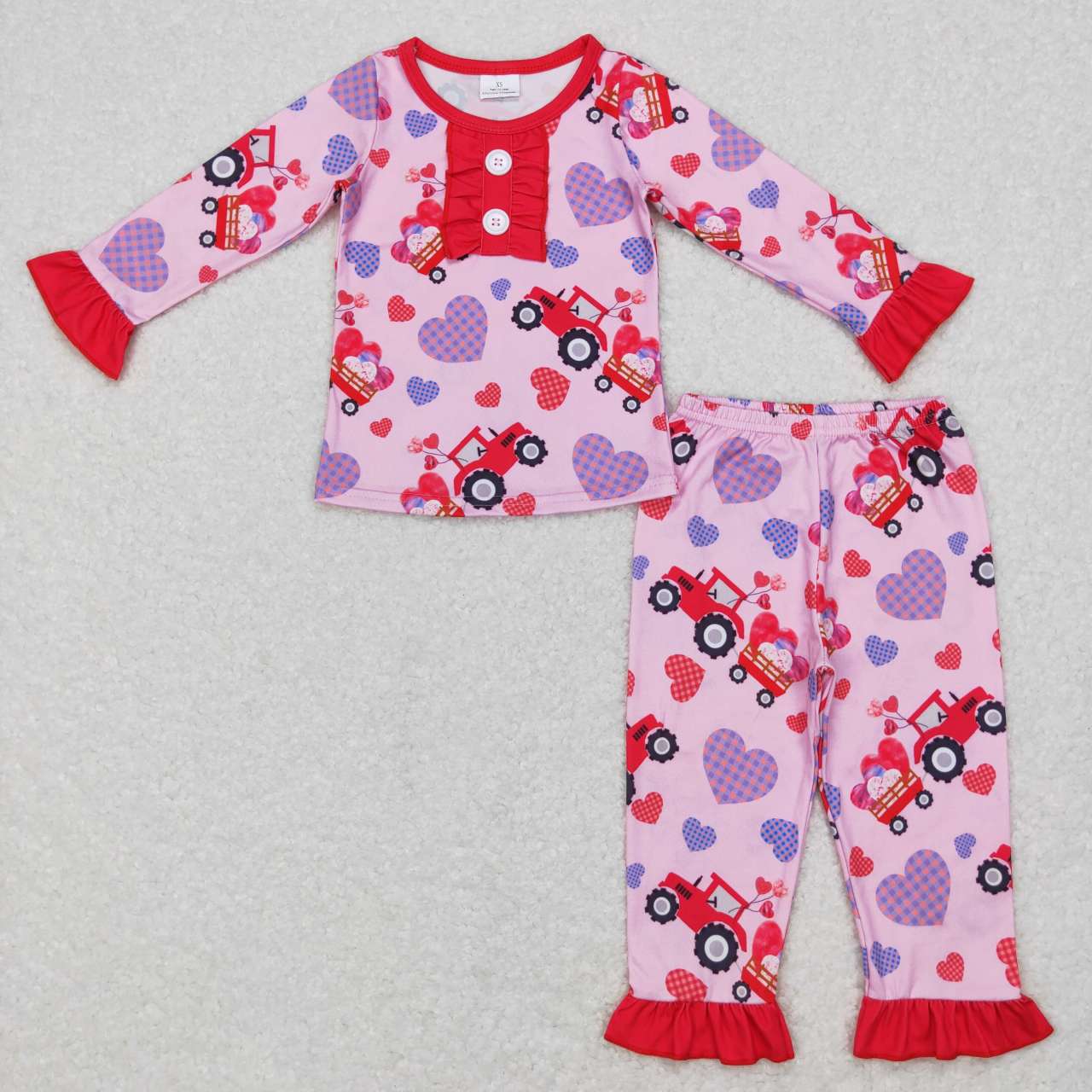 GLP0904 Valentine love car long sleeve girl pajamas outfit RTS 20231028