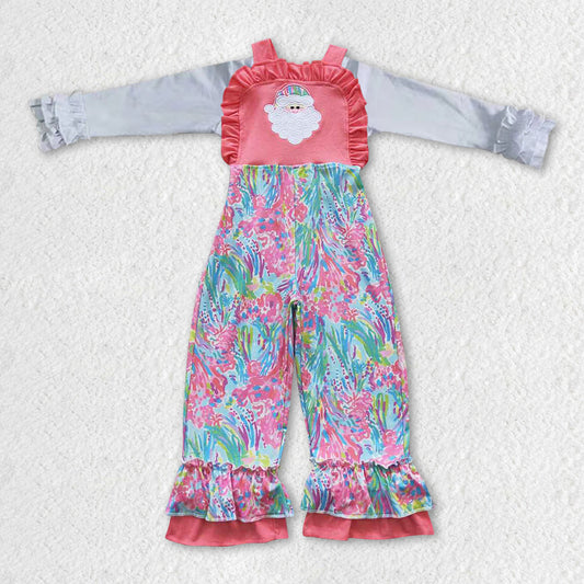 GLP0947组合 flower cake chirstimas santa overall Long Sleeve jumpsuit Girl outfit  RTS 20231005