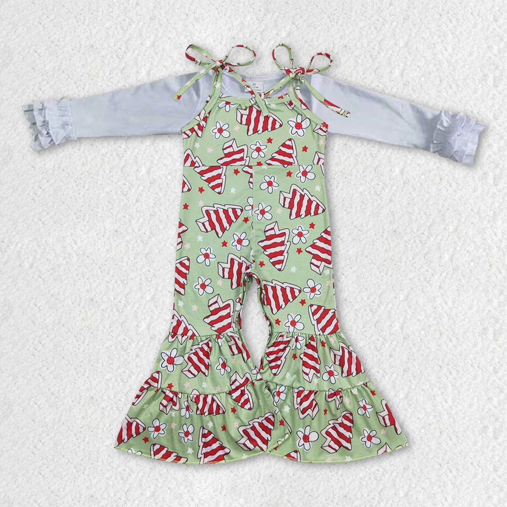 GLP0948组合 flower cake chirstimas overall Long Sleeve jumpsuit Girl outfit  RTS 20231005