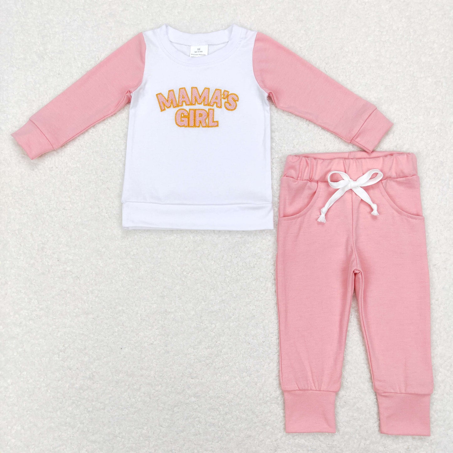 GLP1075 RTS embroidery mama's girl outfit 202401