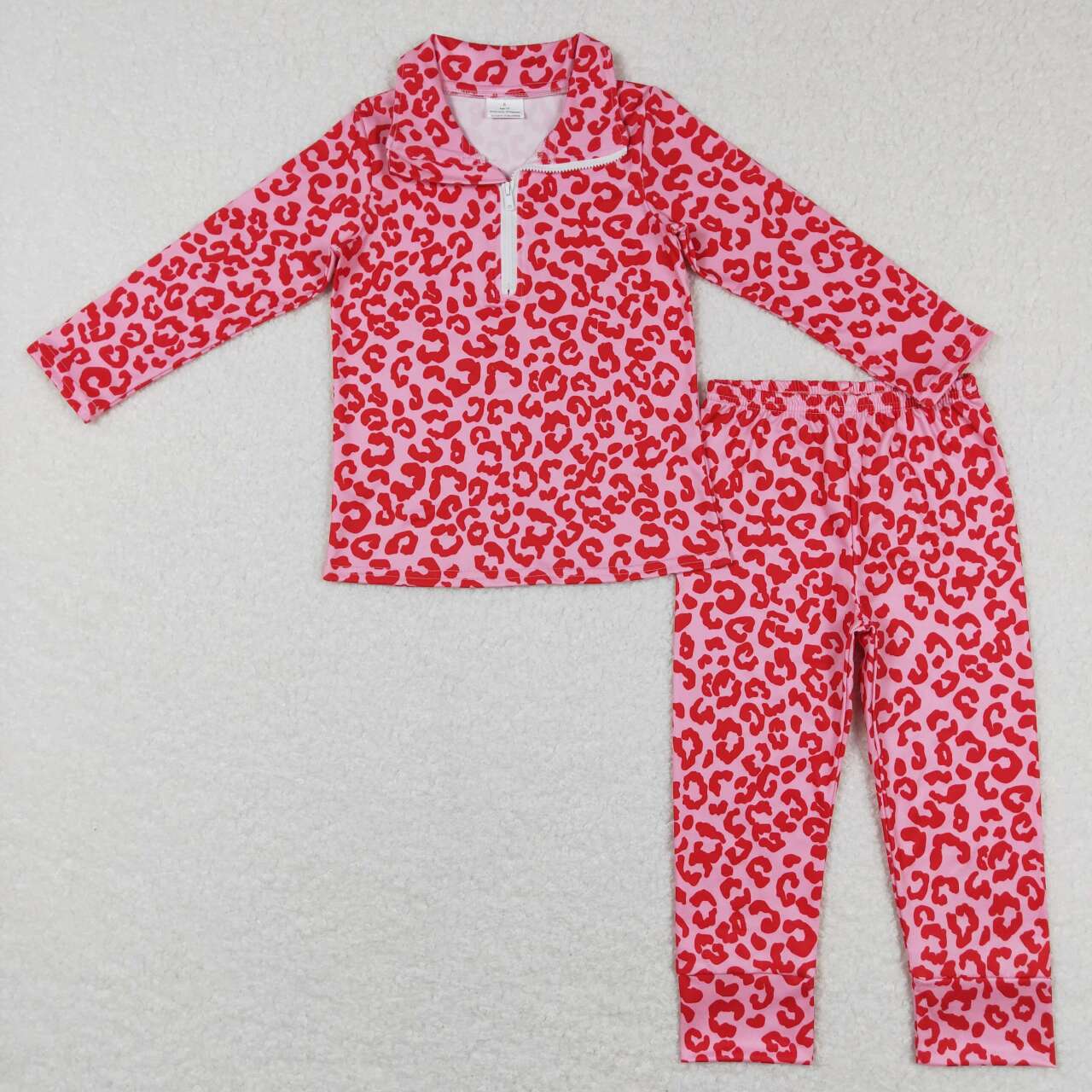 GLP1093 RTS leopard valentine girl pajamas outfit 202312