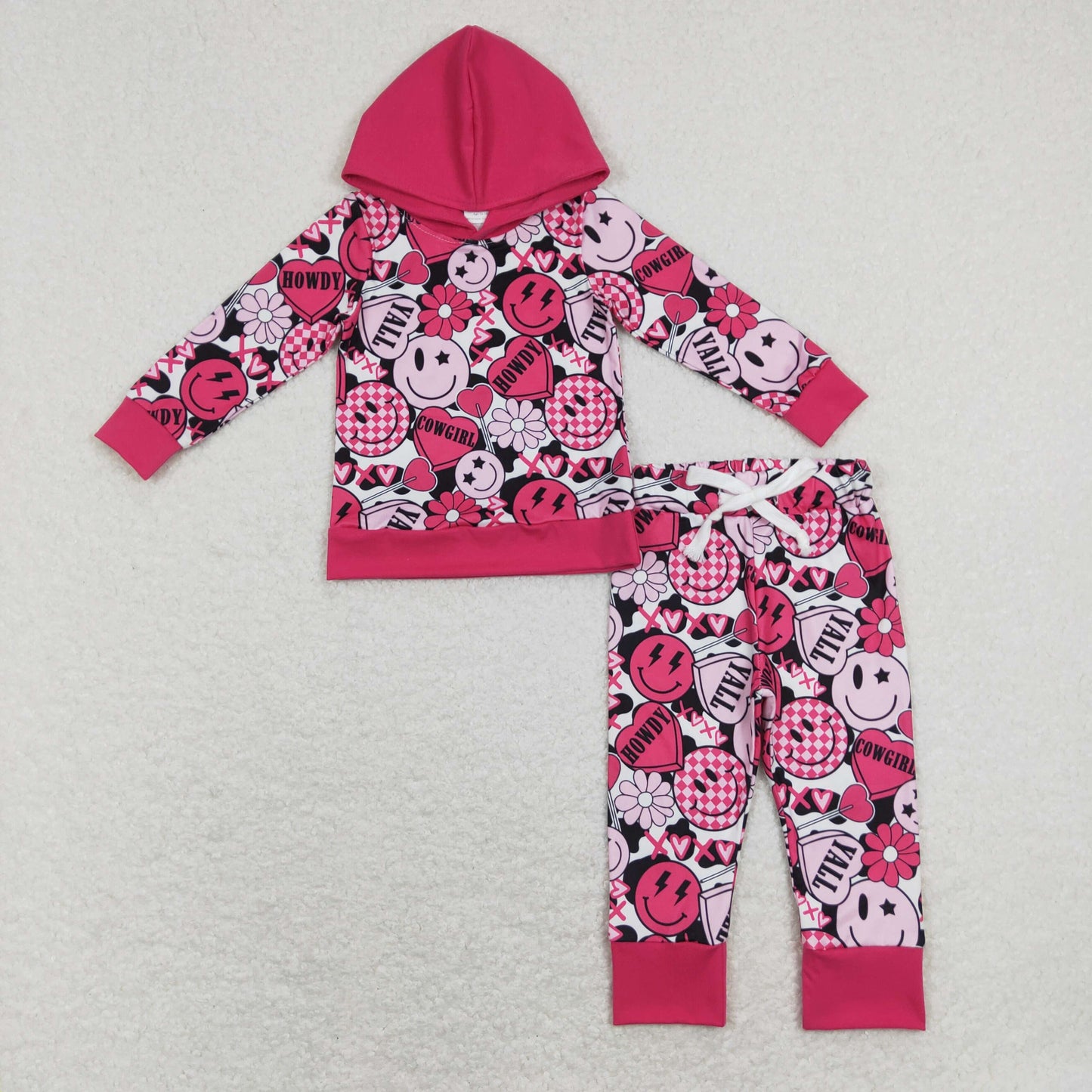 GLP1126 love western smile flowers RTS hoodie girl outfit 202401