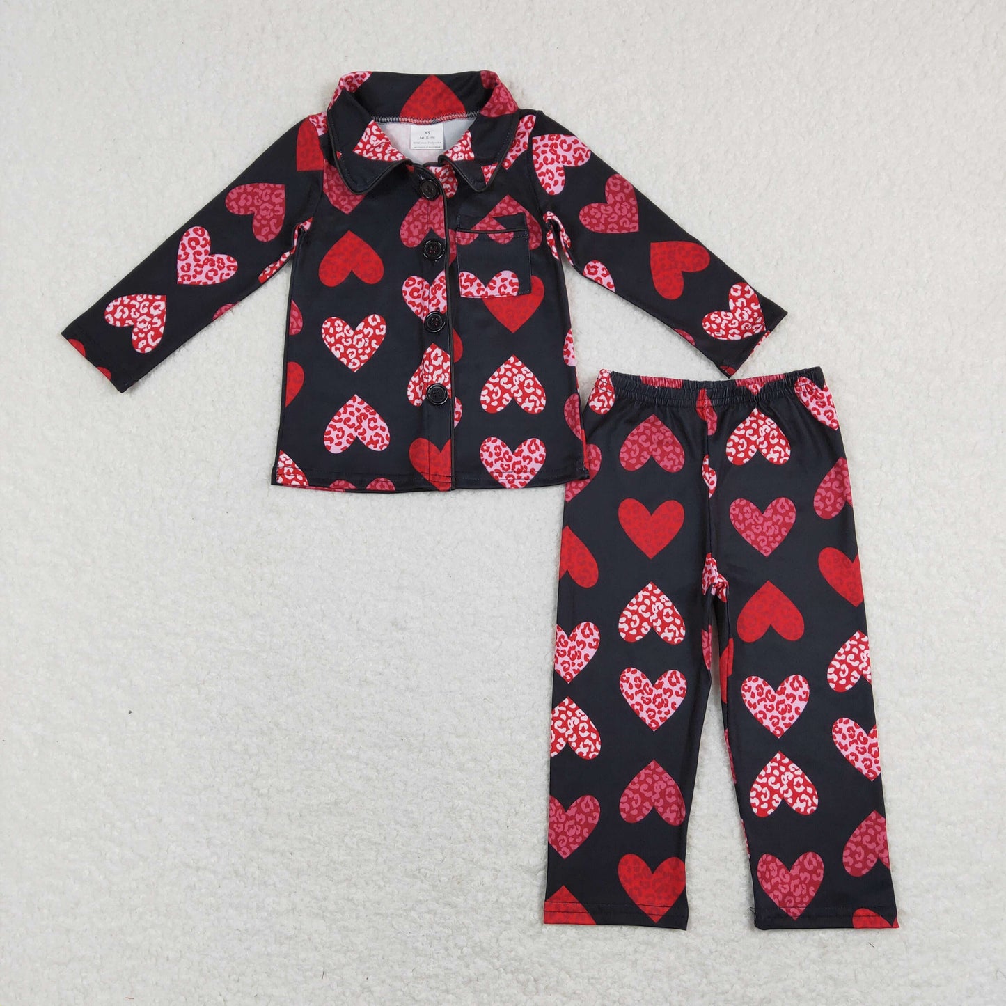 GLP1137 RTS  pink love valentine girl pajamas outfit 202401