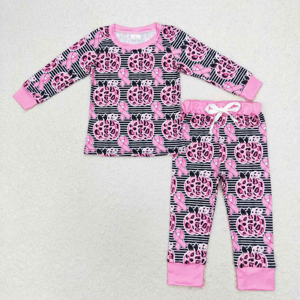 GLP1183 pumpkin Halloween girl pajamas outfit 202406 RTS