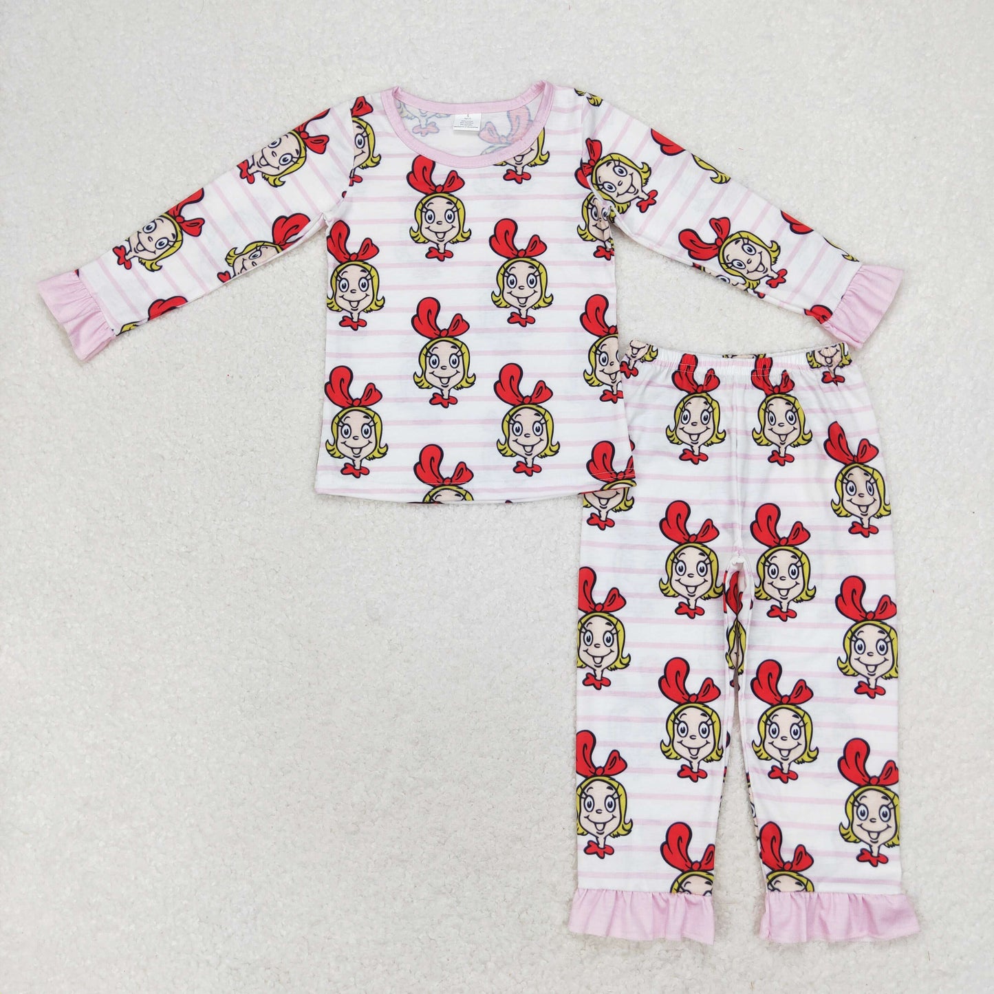 GLP1193 Bamboo Cindy Lou cartoon pajamas girl outfit 202406 RTS Sibling