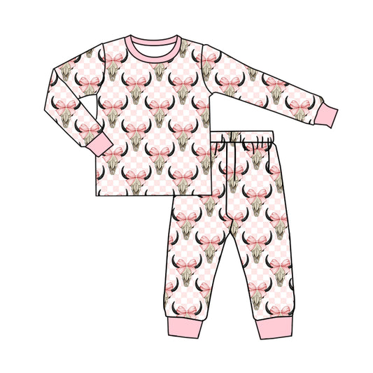 GLP1215 preorder western cow girl pink pajamas outfit 202405