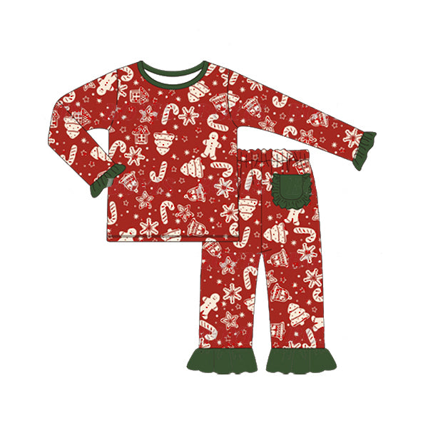 GLP1276  Christmas pajamas girl outfit preorder 202405