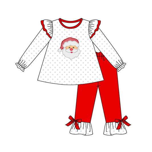 GLP1317 Christmas santa girl outfit flower preorder 202405 sibling