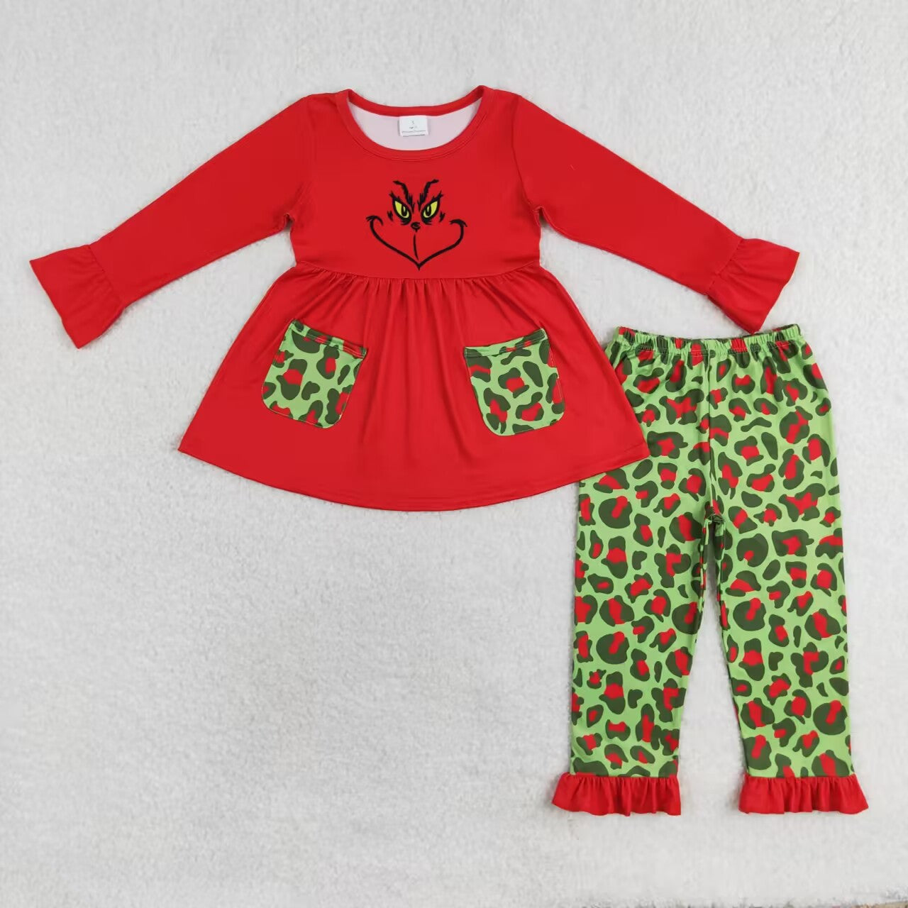 GLP1322  Christmas grinch girl outfit  202407 sibling RTS