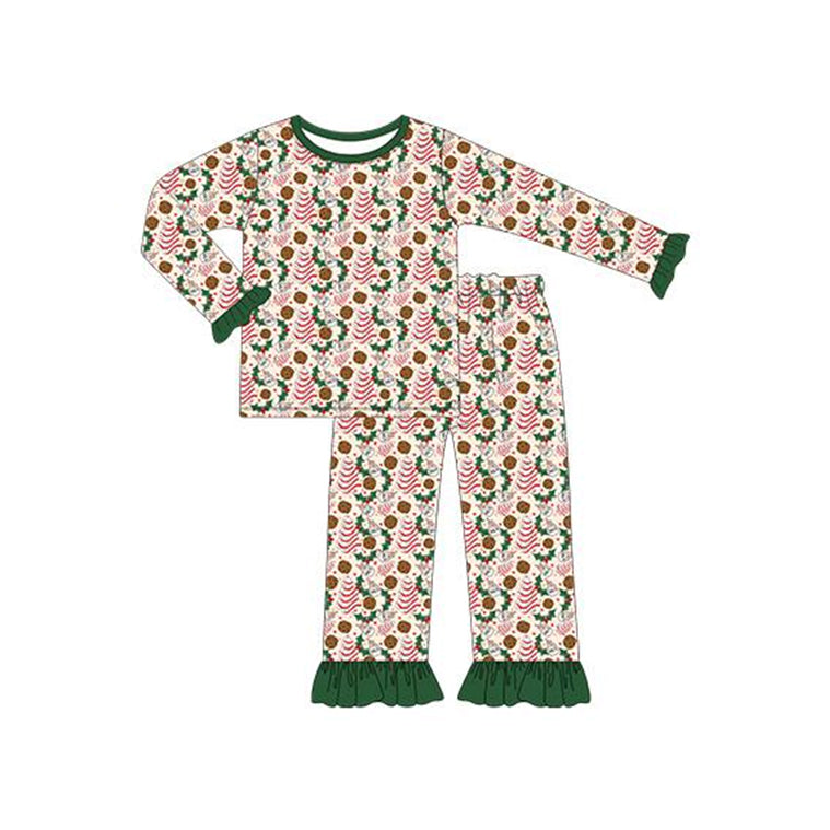 GLP1328 Christmas santa  girl pajamas outfit preorder 202405 sibling