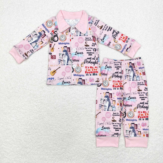 GLP1337  RTS Taylor swift girl pajamas outfit 202412 sibling