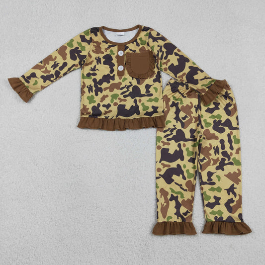 GLP1355 camo pajamas girl outfit  202512 RTS