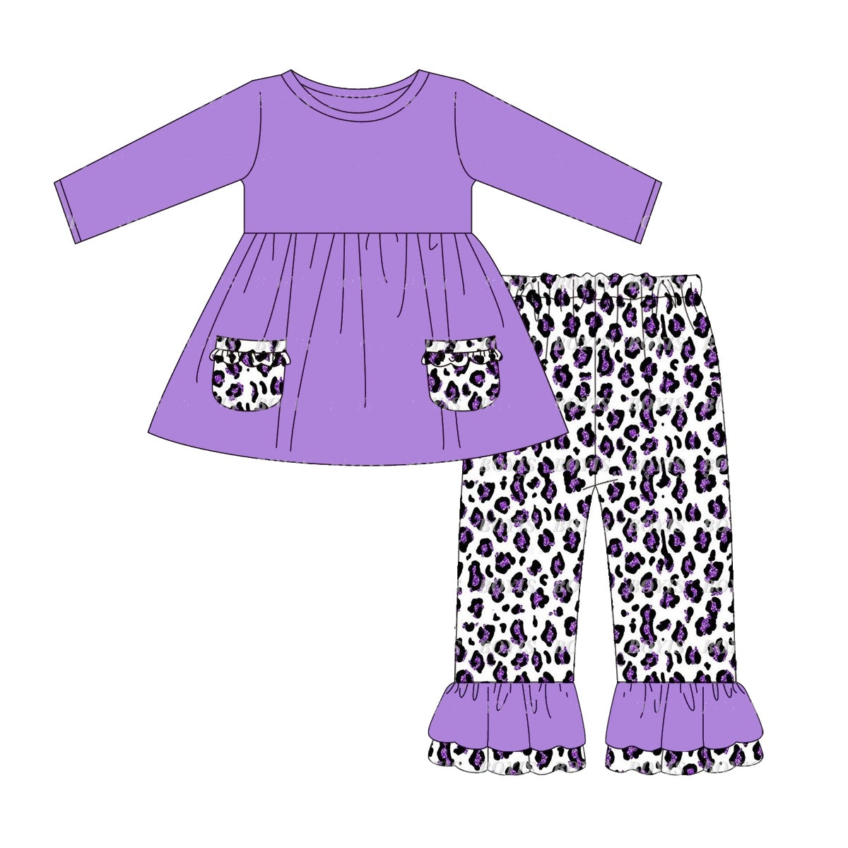 GLP1374 purple leopard girl outfit preorder 202406 sibling