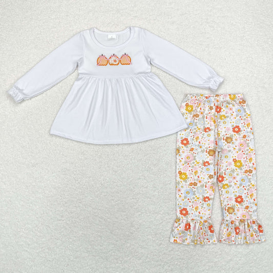 GLP1378 pumpkin embroidery  girl outfit RTS 202409