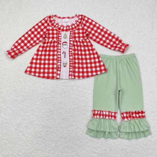 GLP1439 embroidery Christmas tree girl outfit  202407 preor8 RTS