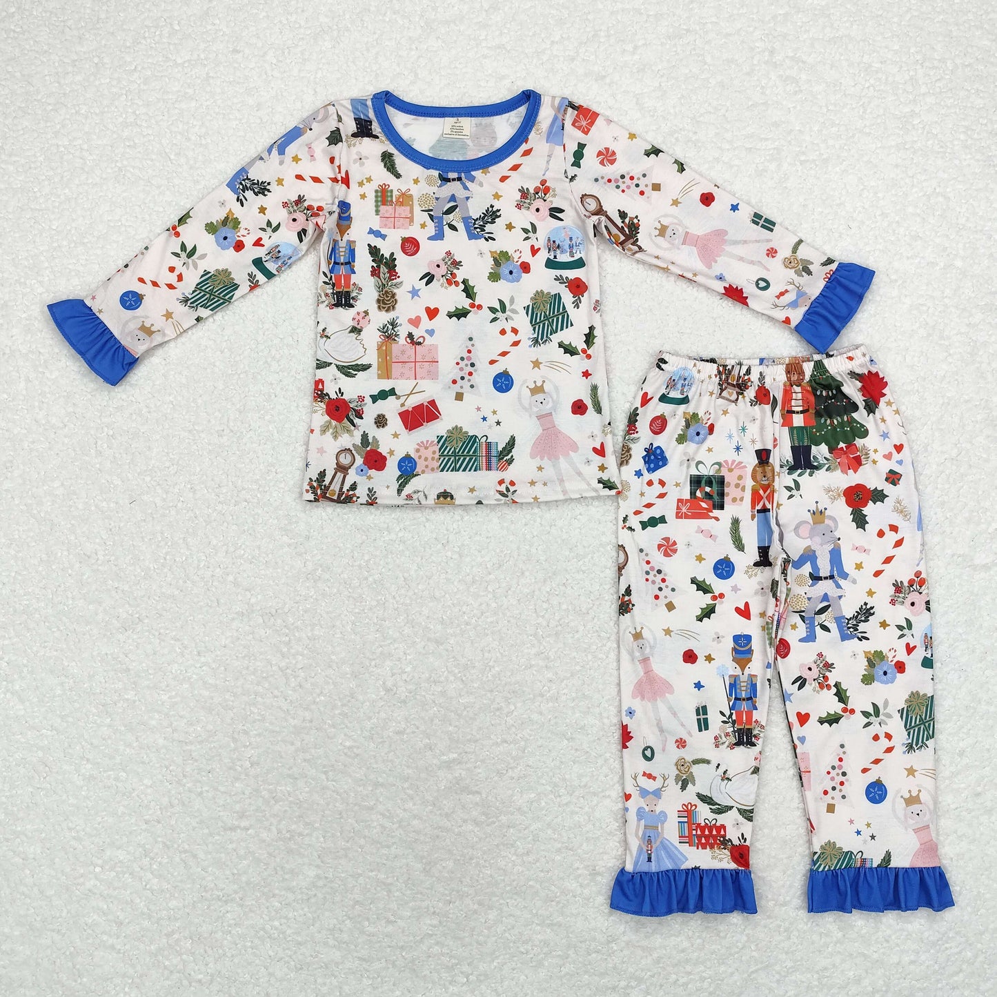 GLP1475 Christmas nutcracker girl pajamas outfit  202409 sibling RTS