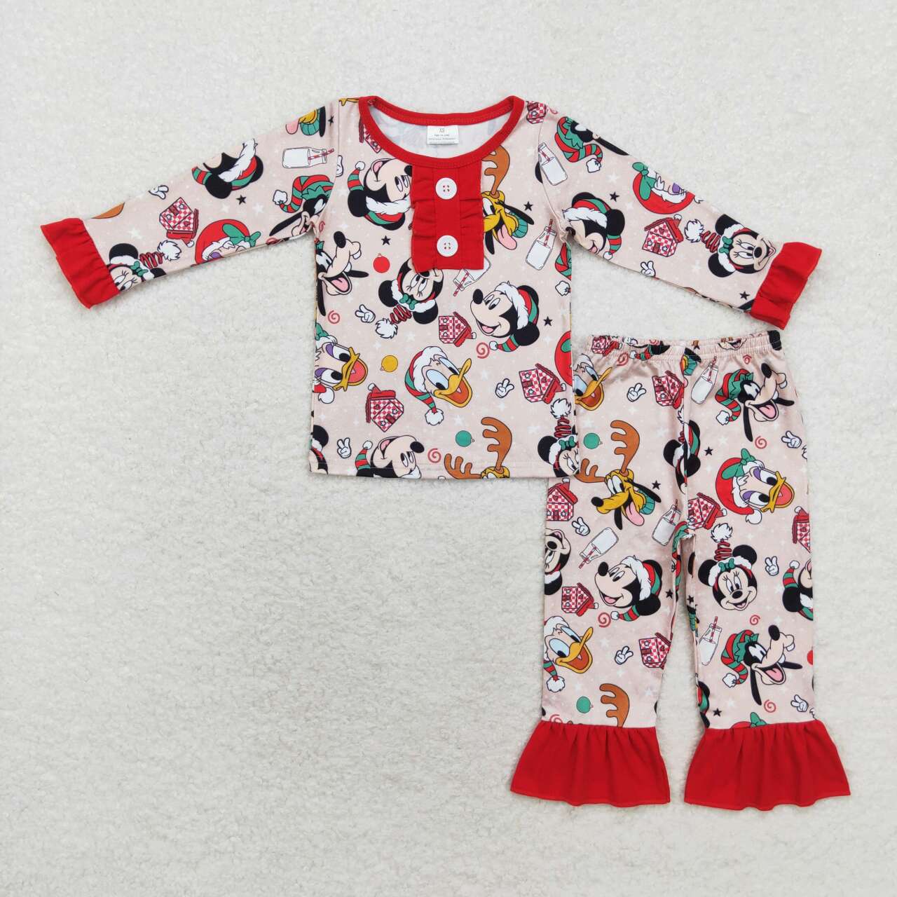 Christmas mouse GLP1479 sibling   pajamas girl outfit 202408 RTS