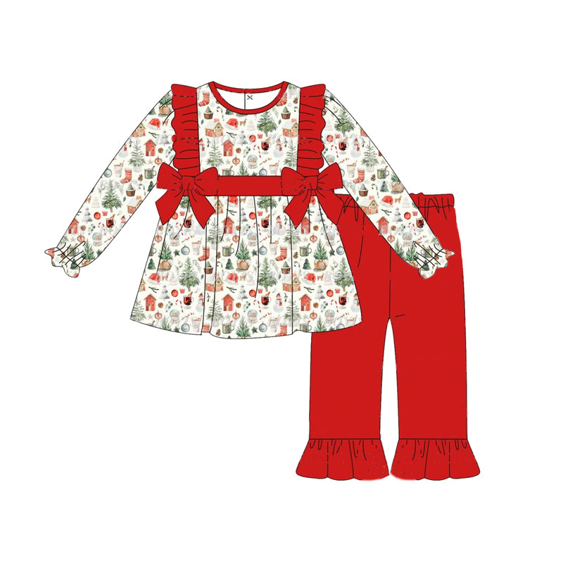 Christmas tree crystal ball sibling house GLP1506 long sleeve girl outfit pajamas preorder 202407