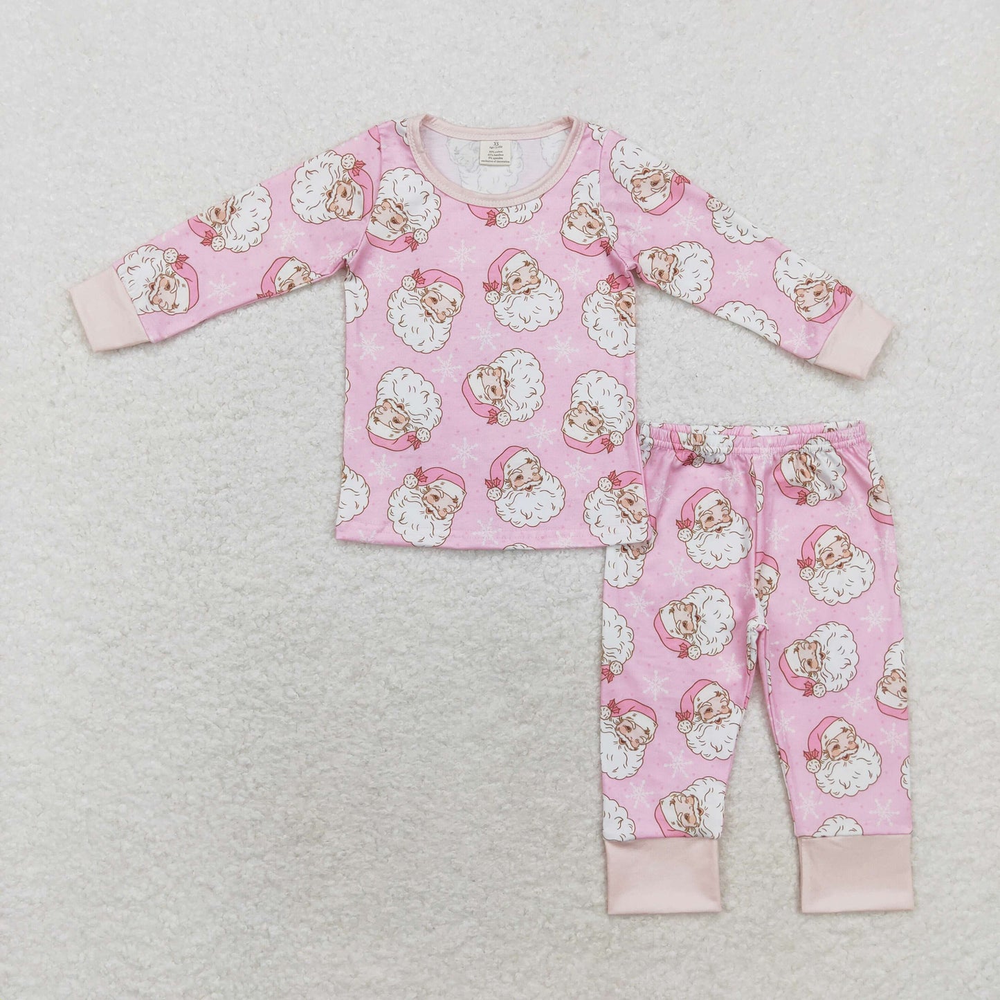 BAMBOO Christmas santa sibling GLP1528 girl pajamas outfit 202408 RTS