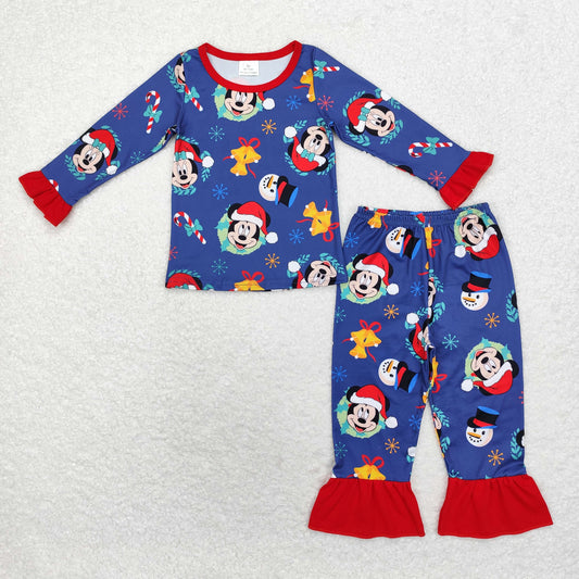 Christmas mouse sibling GLP1537 girl pajamas outfit 202408 RTS