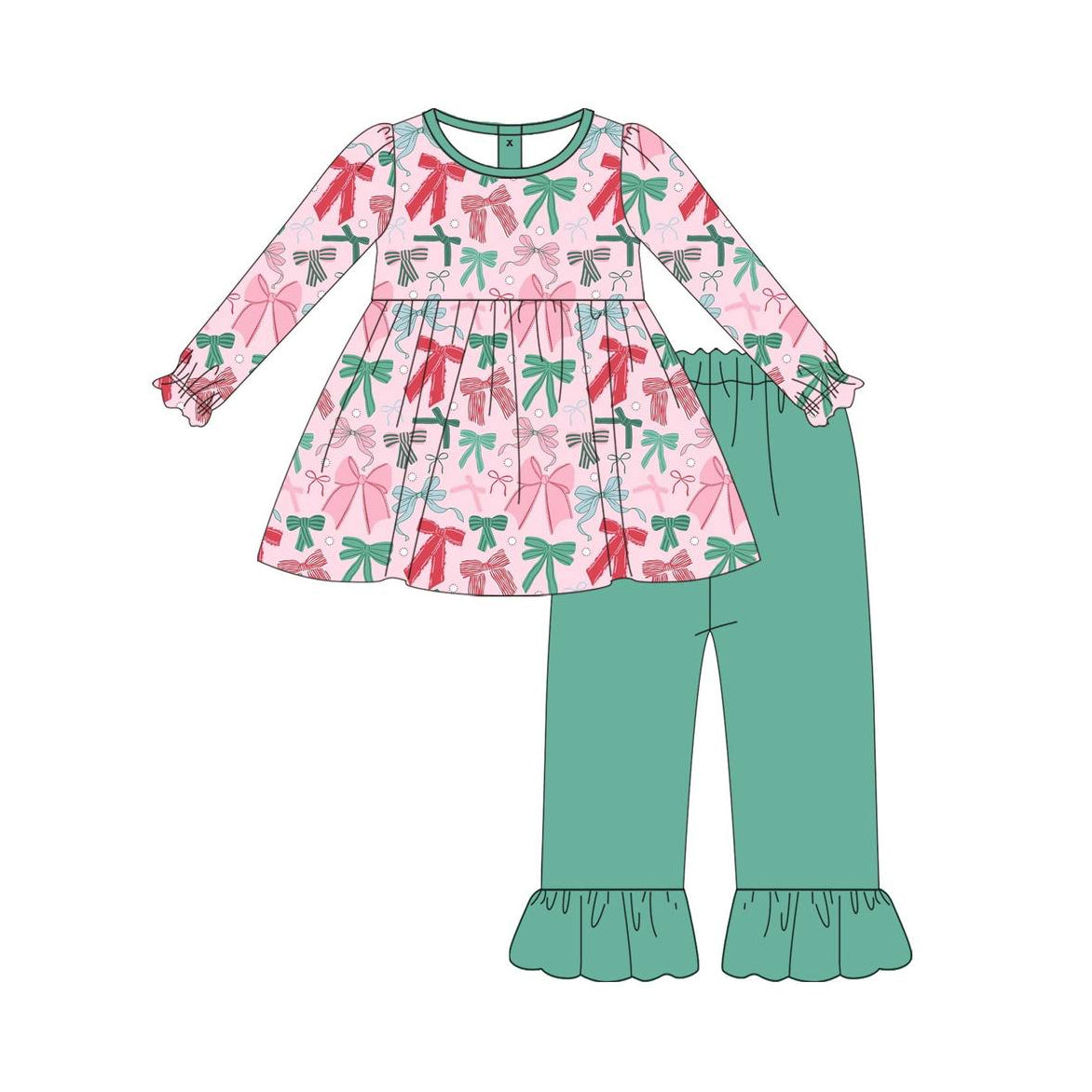 pink bow sibling GLP1539 preorder girl outfit 202407