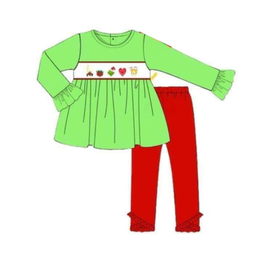 Christmas grinch sibling  GLP1540 preorder girl outfit 202407