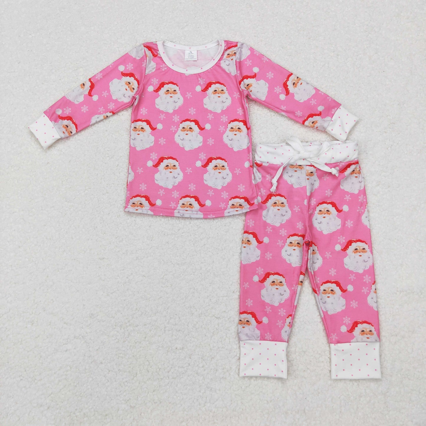 BAMBOO GLP1583 sibling Christmas santa gift  girl pajamas outfit 202409 RTS